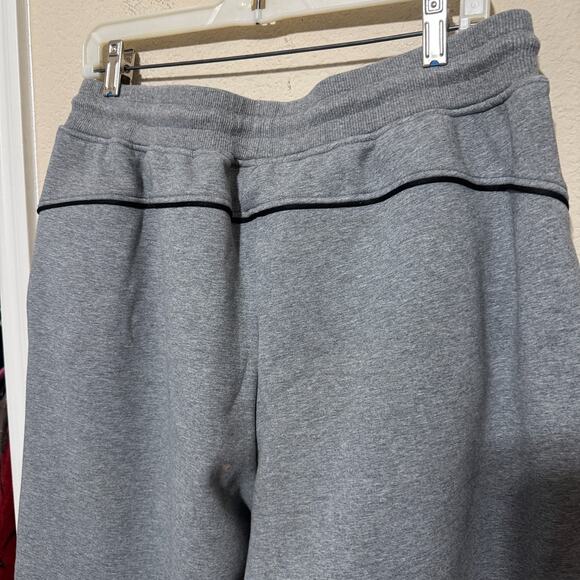 Xios Active Pants Mens XXL Gray Sweatpants Thick Fleece Wide Leg Baggy - Picture 4 of 7